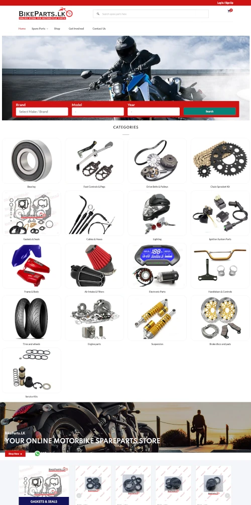 LakSHOP Client - Bike Parts